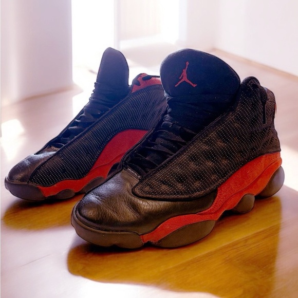 Jordan 13 Retro Bred 2012 Beaters Red Black Pre-Owned Y2K Streetwear Size 9